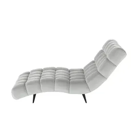 Switch Relaxliege Delphi Velours 120 x 84 x 168 cm Grau