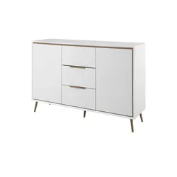 Sideboard  Arluno , weiß , Maße (cm): B: 135 H: 90 T: 38