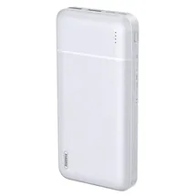 M2 Tec Powerbank 20.000 mAh USB3 USB-C schnellladen schlankes Design Slim (White)