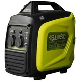 Könner & Söhnen Stromerzeuger KSB 33i S, (Leiser Inverter-Generator (68 dB) mit ECONOMY MODE, 1-tlg., 3.3 kW, kompakte Bauweise, Reset-Taste, EURO V Motor), 100% Kupfer, ECON-Modus, Schalldämmgehäuse, 2x Steckdosen