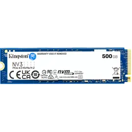 Kingston NV3 NVMe SSD 500GB, M.2 2280 / M-Key / PCIe 4.0 x4 (SNV3S/500G)