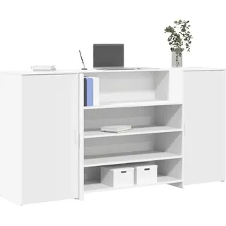 vidaXL Empfangstresen Weiß 200x50x103,5 cm Holzwerkstoff