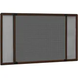 vidaXL Ausziehbarer Insektenschutz für Fenster 143 x 50 cm Braun