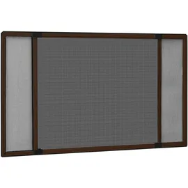 vidaXL Ausziehbarer Insektenschutz für Fenster 143 x 50 cm Braun