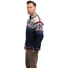 Dale of Norway Vail Masc Sweater Midnightnavy / Redrose / Offwhite XL