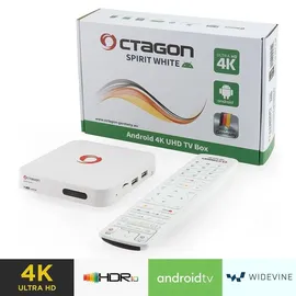 Octagon Spirit White 4K UHD Android TV Box
