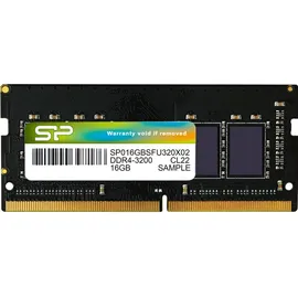 Silicon Power Laptop Memory (1 x 16GB, 3200 MHz, DDR4-RAM, SO-DIMM), RAM, Schwarz