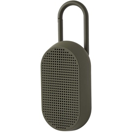 Lexon MINO T Bluetooth-Lautsprecher mit Karabiner, wasserabweisend (Khaki)