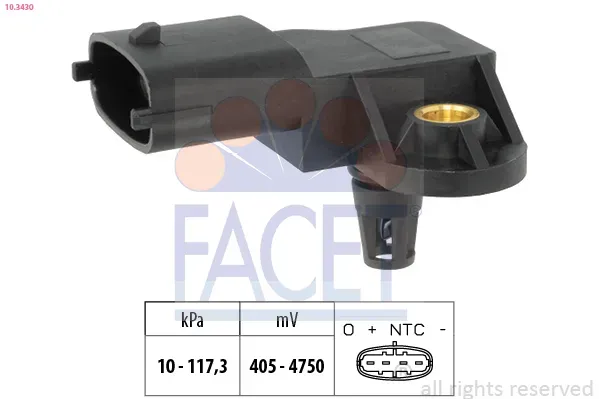 FACET Luftdrucksensor, Höhenanpassung 103430 für DR CHERY