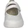WALDLÄUFER M-IRA Soft Riemchenballerina Slipper, Komfortschuh, Orthotritt-Funktion, Spezialweite M silberfarben|weiß 40 EU (6,5 UK)