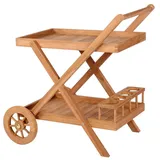 Mr.Deko MR. DEKO® Servierwagen Chester Teak beige