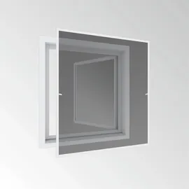 WINDHAGER Insektenschutz Expert Rahmen Fenster 80 x 100 cm Weiß