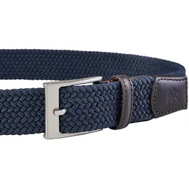 Lerros Gürtel Herren Leder/Polyester/Elasthan Blau 100