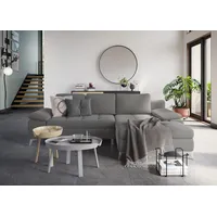 sit&more Ecksofa SIT & MORE "Latigo L-Form", grau, B:270cm T:163cm, Sofas, Ecksofa, mit Recamiere, wahlweise mit Bettfunktion und Bettkasten