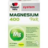 Doppelherz system MAGNESIUM 400 PUR - Magnesium unterstützt die normale Funktion der Muskeln - vegan - 30 Kapseln