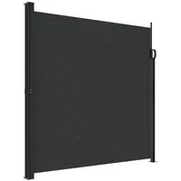 vidaXL Seitenmarkise Ausziehbar Schwarz 200x300 cm