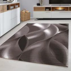 Teppich AYYILDIZ TEPPICHE "Plus 8008", braun, B:120cm H:6mm L:170cm, Kunstfaser, Teppiche, Wohnzimmer