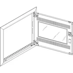 ABN GBRU23TM Blendrahmen + Mediatür 2x3 für UP-Feldverteiler 2x3-reihig
