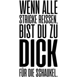 Wanddekoobjekt QUEENCE "Wenn alle Stricke reissen, ...", schwarz (schwarz, weiß), B:30cm H:45cm T:0,1cm, Stahl, Wanddekoobjekte, Stahlschild, Blechschild, Spruch, Witzig, Wanddeko, retro, 20x30cm