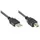 Good Connections Anschlusskabel USB 2.0 Stecker A an Stecker B, Schwarz, 3m, Good Connections®