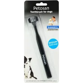 Petosan Doppelkopf-Zahnbürste Zahnreinigungszubehör schwarz