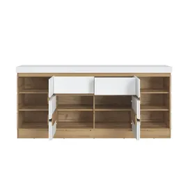 Meble Wojcik Sideboard 201 x 93 x 45 cm Weiß