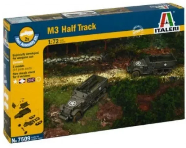 Italeri: M3 Halbkettenfahrzeug Panzerspähwagen Modell, 1:72