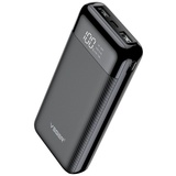 VEGER Powerbank L21 - 20 000mAh LCD Micro-USB, USB-C und 2x USB, schnelles Aufladen Schwarz (W2019) - Schwarz