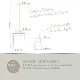Lenz WC-Bürstengarnitur Noa Nickel