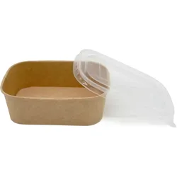 300x ECOTAKE Salatschalen Takeaway 750ml| FSC® Kraftpapier/PE