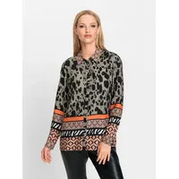 Heine Druckbluse in schlamm-orange-bedruckt | Gr.: 36