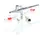 Wiltec Airbrush Pistole Typ 136T Silber 11,00mm x 55,00mm x 146,00mm