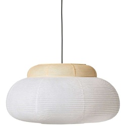Made by hand - Papier Single Pendelleuchte Ø80 Soft Yellow - cm