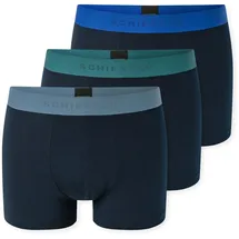 SCHIESSER Boxershort 3PACK Shorts Blau / Grün / Grau XL 3er Pack