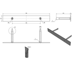 Maueranker V4A für Styroporbecken Treppe Eleganz 60 und 80 kurz