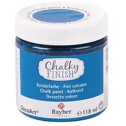 Rayher Chalky Finish Kreidefarben azurblau 118,0 ml