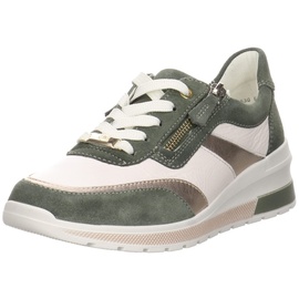 Ara Shoes ara Damen NEAPEL Sneaker, Thyme,Platin,Cream, 39 EU