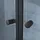 SoGood Ravenna 32K Viertelkreis Duschkabine mit Schiebetür 90 x 190 cm schwarz Klarglas