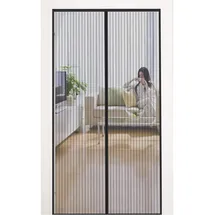 luxuskollektion Fliegengitter Tür 110 x 230 cm Schwarz