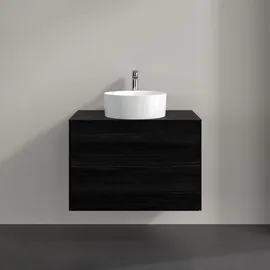 Villeroy & Boch Waschtischunterschrank 2 Auszüge 80 x 54,8 x 50 cm Schwarz
