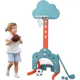 Costway Basketballkorb 3 in 1 Grün