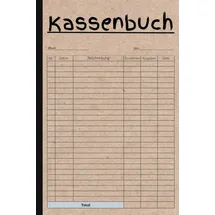 Independently published Kassenbuch Einnahmen und Ausgaben DIN A5