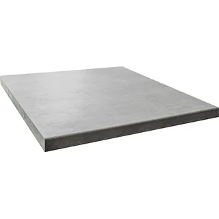 OPTIFIT Arbeitsplatte OPTIFIT "Luzern", grau (oxid grau), B:120cm H:3,8cm T:60cm, Holzwerkstoff, Tischplatten, 38 mm stark, Tiefe 60 cm, große Auswahl an Breiten