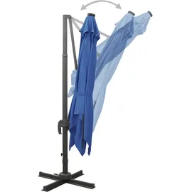 vidaXL Ampelschirm 300 x 300 cm Blau
