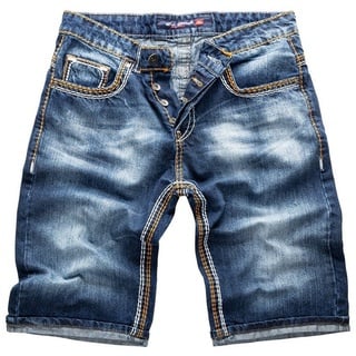 Rock Creek Shorts Jeansshorts dicke Naht Regular Fit