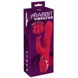 You2Toys Rabbitvibrator Rabbit Vibrator with 3 Moving Rings rot