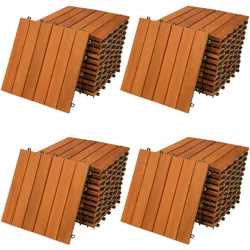 Casaria 44x Holzfliesen Akazie 30x30cm