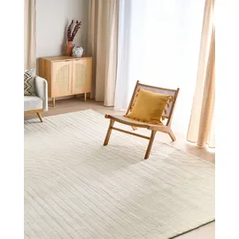 Beliani DAGARI Kurzflorteppich 300 x 400 cm Beige