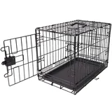 Amazon Basics Hundekäfig L 56 x B 33 x H 40 cm Schwarz