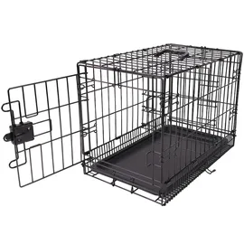 Amazon Basics Hundekäfig L 56 x B 33 x H 40 cm Schwarz